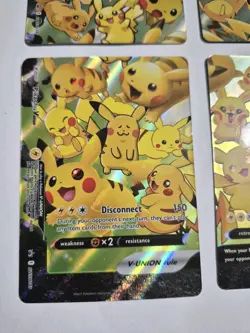 Pokemon Pikachu V-Union Complete Set Near Mint SWSH139 SWSH140 SWSH141 SWSH142 - Image 3