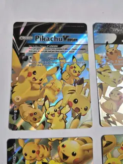 Pokemon Pikachu V-Union Complete Set Near Mint SWSH139 SWSH140 SWSH141 SWSH142 - Image 4