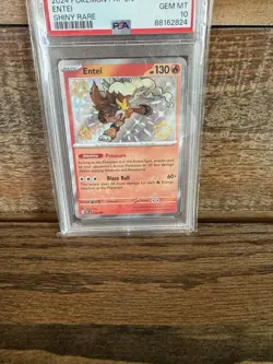 2024 Pokemon PAF EN ENTEI SHINY RARE #112 PSA 10 Gem Mint - Image 3