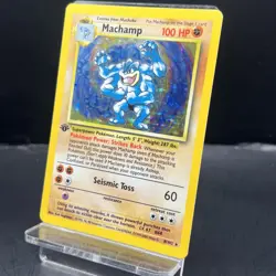 Pokemon TCG Machamp Holo | Base Set | 8/102 | 1st Edition | LP+ - Image 3