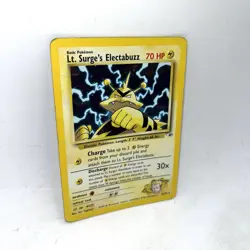 Lt. Surge's Electabuzz Gym Heroes #6/132 Damaged / HP Holo 2000 Pokemon English - Image 2