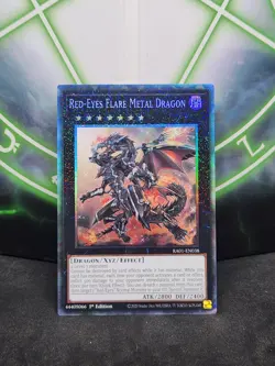Yugioh Red-Eyes Flare Metal Dragon RA01-EN038 Collector's Rare 1st Edition NM - Image 1