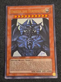 Yu-Gi-Oh! Obelisk The Tormentor - Exclusive Shonen JUMP EN037 - Ultra Rare - LP - Image 1