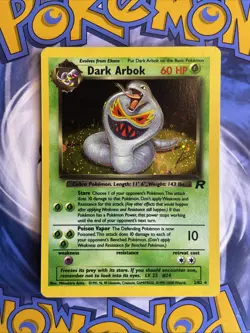Dark Arbok 2/82 Team Rocket Pokemon Card Holo Foil Rare MP - Image 1