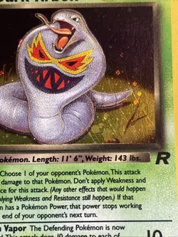 Dark Arbok 2/82 Team Rocket Pokemon Card Holo Foil Rare MP - Image 2