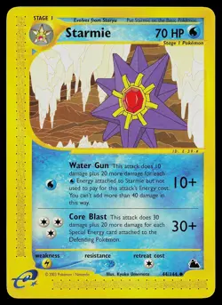 Pokemon Card - Starmie Skyridge 44/144 Uncommon - Image 1