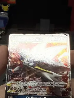 Pokemon Card Solgaleo GX SM16 Black Star Promo Ultra Rare Half Art Played 2 - Image 3