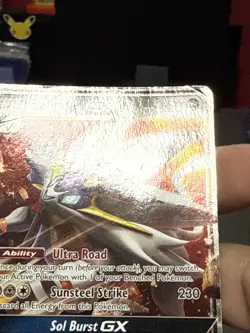 Pokemon Card Solgaleo GX SM16 Black Star Promo Ultra Rare Half Art Played 2 - Image 4