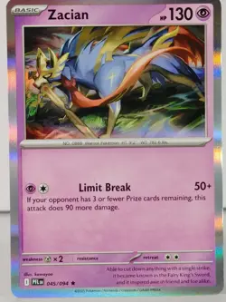 Zacian - POKEMON - Phantasmal Flames - 045/094 - Rare - NM - Image 1