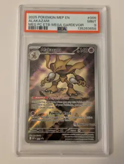 Alakazam Pokemon Center Stamped Mega Evolution Promo #009 MINT PSA 9 - Image 1
