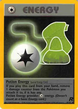 Potion Energy 82/82 Uncommon Team Rocket Pokemon LP - Image 1