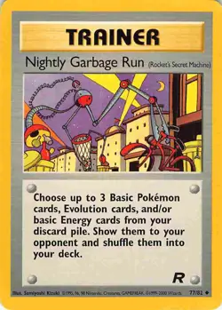 Nightly Garbage Run 77/82 Uncommon Team Rocket Pokemon LP - Image 1