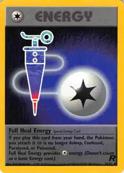 Full Heal Energy 81/82 Uncommon Team Rocket Pokemon LP - Image 1