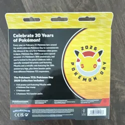 Pokemon Day 2026 Collection Sealed Box Pikachu Promo Coin Stamp 3 Booster Packs - Image 2