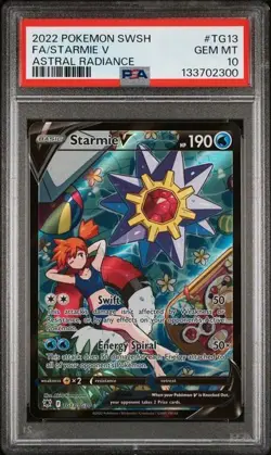 PSA 10 Starmie V TG13/TG30 Pokemon Astral Radiance Trainer Gallery Sword Shield - Image 1