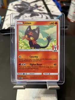 Litten 182/SM-P KFC Indonesian Promo - Pokemon TCG - SHIPS FAST - Image 1
