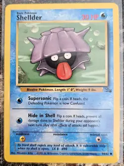1999 Pokemon Fossil Set Shellder 54 NM or Better - Image 1