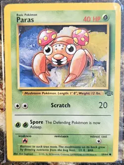 1999 Pokemon Jungle Set Paras 59 NM or Better - Image 1