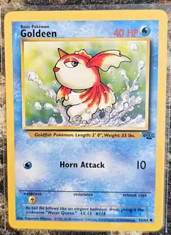 1999 Pokemon Jungle Set Goldeen 53 NM or Better - Image 1