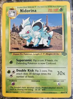 1999 Pokemon Jungle Set Nidorina 40 NM or Better - Image 1