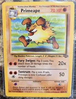 1999 Pokemon Jungle Set Primeape 43 NM or Better - Image 1