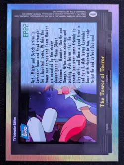 2000 Topps Pokemon Tv Animation Series 2 EP 22 The Tower Of Terror -Non Foil NM - Image 2
