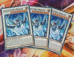 3x Lichtsturm-Drache Playset SUDA-DE043 Common Deutsch NM YUGIOH - Image 1