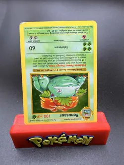 Venusaur 015/102 MP Base Set Shadowless Holo Pokemon Card Moderate Play - Image 2