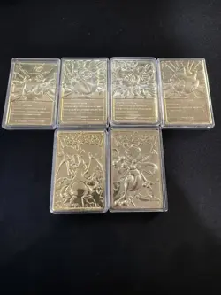 Pokemon 23K Gold Plated Trading Card Set : Burger King Ltd Edition 1999 Set - Image 2