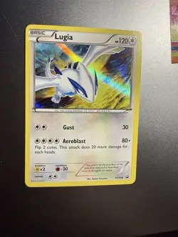 Lugia XY156 Black Star Promo Black Star RARE Holo Pokemon Card LP 2016 - Image 4