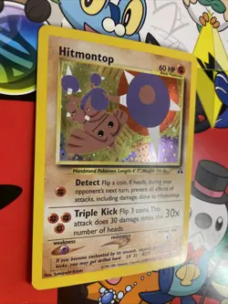 Hitmontop #3/75 Holo Rare 2001 Neo Discovery Vintage Pokemon Card LP/NM - Image 2