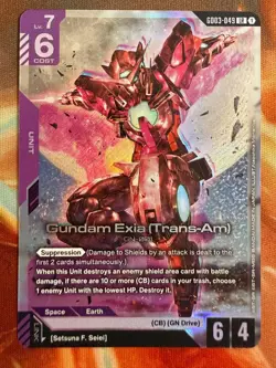 Gundam Exia (Trans-Am) - GD03-049 LR Gundam Card Game - Near Mint/Mint - Image 1