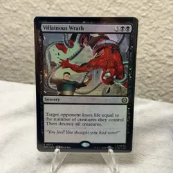 Villainous Wrath [Marvel's Spider-Man] Magic MTG Foil - Image 1