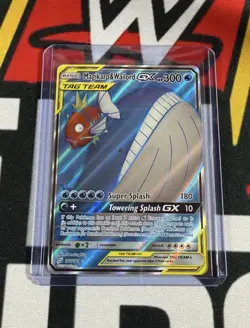 Pokemon Magikarp & Wailord GX Full Art TAG TEAM Holo 160/181 SM-Team Up - Image 1
