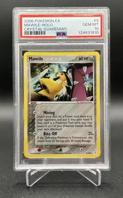 Pokemon Mawile 9/100 - EX Crystal Guardians Holo Rare - PSA 10 GEM MINT - Image 1