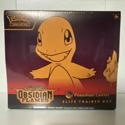 🔥Pokemon Center Scarlet & Violet Obsidian Flames ETB (SEALED) w/ Acrylic case. - Image 2