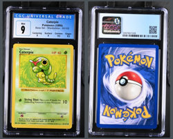 Pokemon Caterpie Base Set Shadowless #45 CGC 9 Mint - Image 1