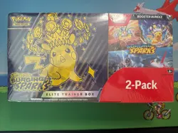 Pokemon Surging Sparks Booster Elite Trainer Box 2-pack- Rare Sealed - Image 1