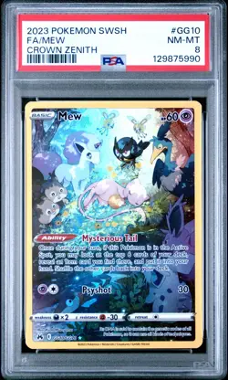 2023 Pokemon Crown Zenith Mew Psa 8 Mint #GG10 - Image 2