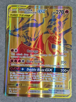 Pokemon Oversized Jumbo Reshiram & Charizard GX Tag Team SM247 Evolving Skies - Image 1
