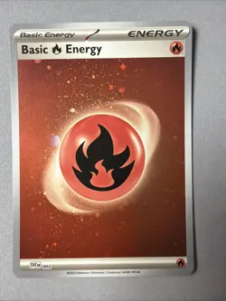 Pokemon TCG * SVE 002 FIRE * BASIC ENERGY HOLO * FRESH PK - Image 1