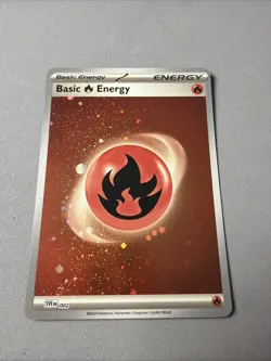 Pokemon TCG * SVE 002 FIRE * BASIC ENERGY HOLO * FRESH PK - Image 2