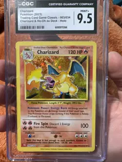 Charizard Pokemon 2023 TCG #003/034 Charizard & Ho-Oh EX Deck Holo MINT+ 9.5 - Image 1
