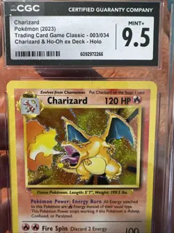 Charizard Pokemon 2023 TCG #003/034 Charizard & Ho-Oh EX Deck Holo MINT+ 9.5 - Image 2