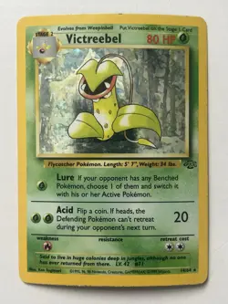 Pokemon Jungle Victreebel Holo 14/64 Unlimited Rare HP Heavily Played 1999 - Image 1