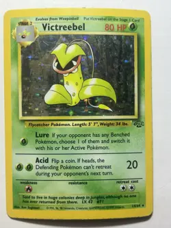 Pokemon Jungle Victreebel Holo 14/64 Unlimited Rare HP Heavily Played 1999 - Image 2