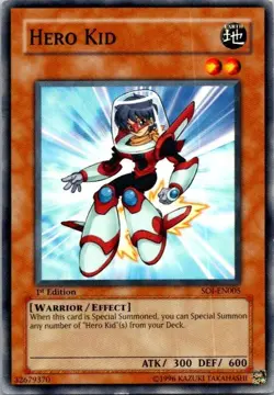 Hero Kid SOI-EN005 Shadow of Infinity 1st Edition Yugioh NM - Image 1