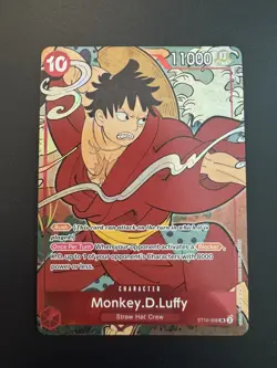 Monkey.D.Luffy ST10-006 1st Anniversary English Promo Card - Image 1