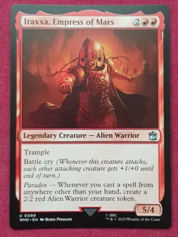 Magic The Gathering DOCTOR WHO IRAXXA EMPRESS OF MARS red card MTG - Image 1
