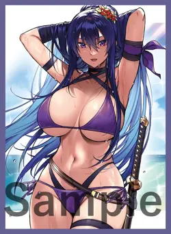 Taimanin Asagi Rinko Akiyama doujin Card Sleeve Protector - Image 1